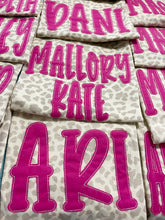 Natural Leopard & Hot Pink Name Tee {Infant-Adult}