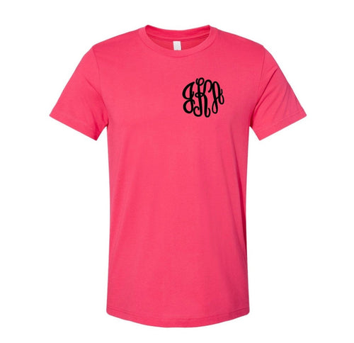 Embroidered Monogram Bella+Canvas Tee-Wholesale