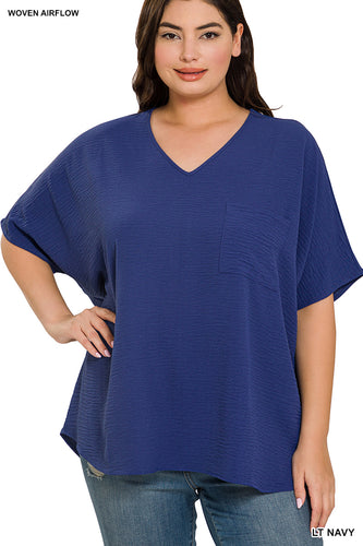 Mollie Top Light Navy