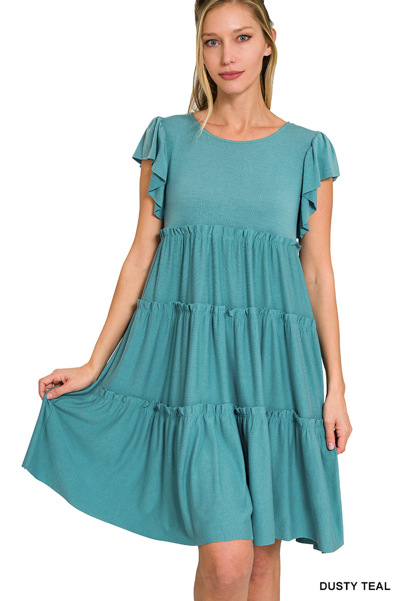 Lillie Dress Dusty Teal