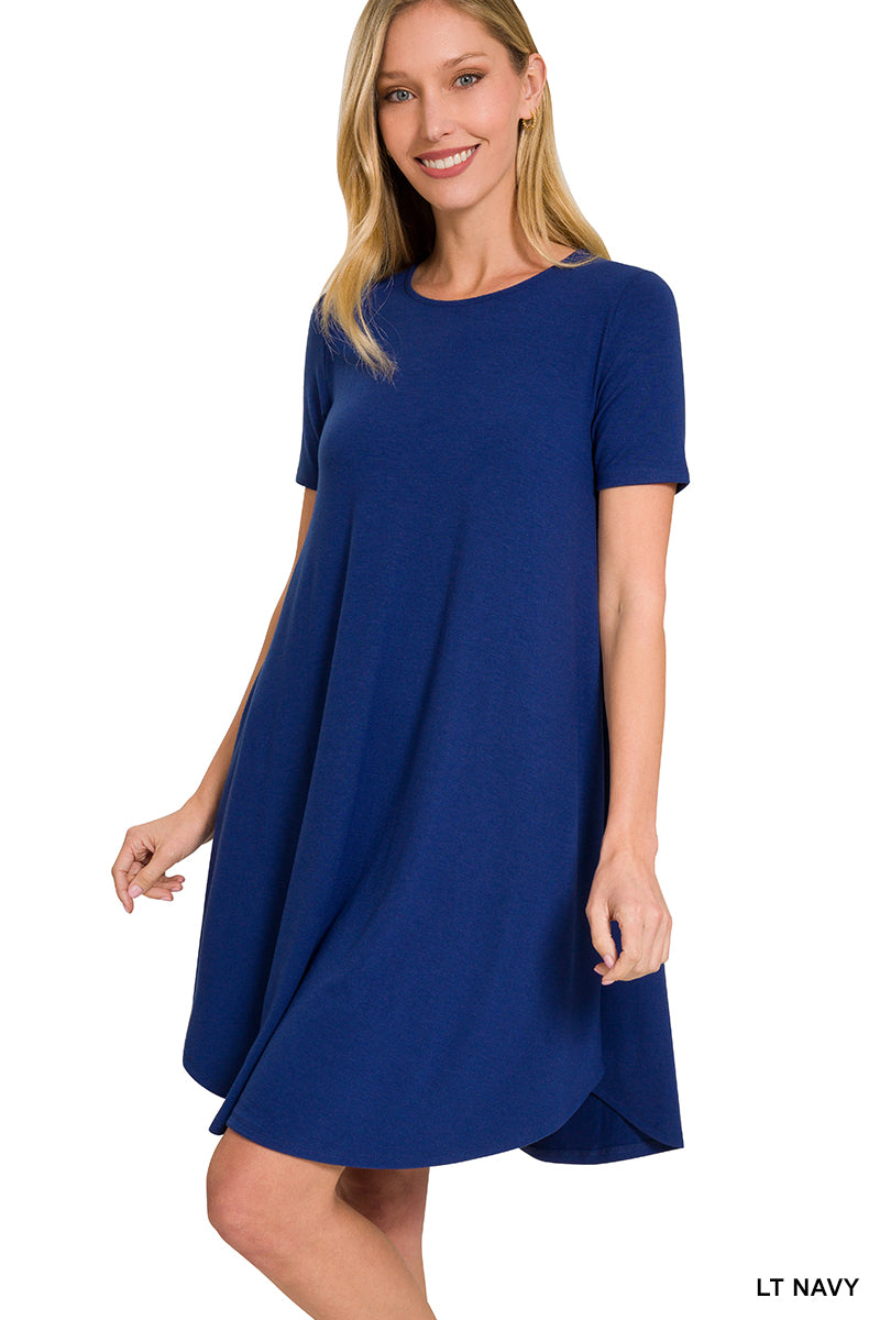 Simply Sarah Dress Light Navy