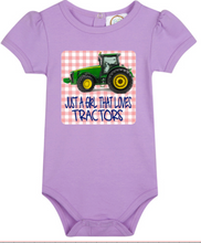 Just A Girl That Loves Tractors Bodysuit -Tractor