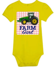 Farm Girl Bodysuit -Tractor