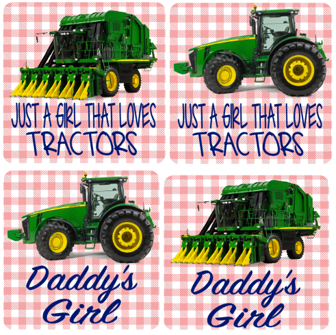 Just A Girl That Loves Tractors -Cotton Picker