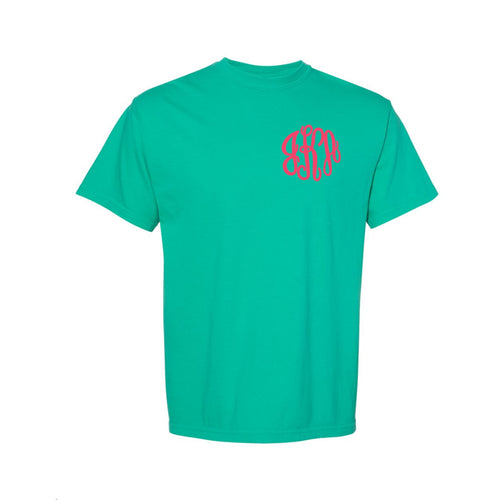 Embroidered Monogram Comfort Colors Tee