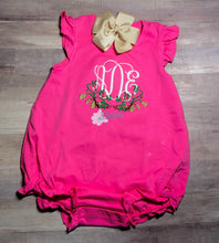 Monogrammed Peanut Vine Angel Sleeve Bubble