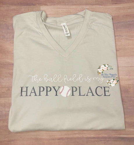 The Ball Field is My Happy Place -Silver