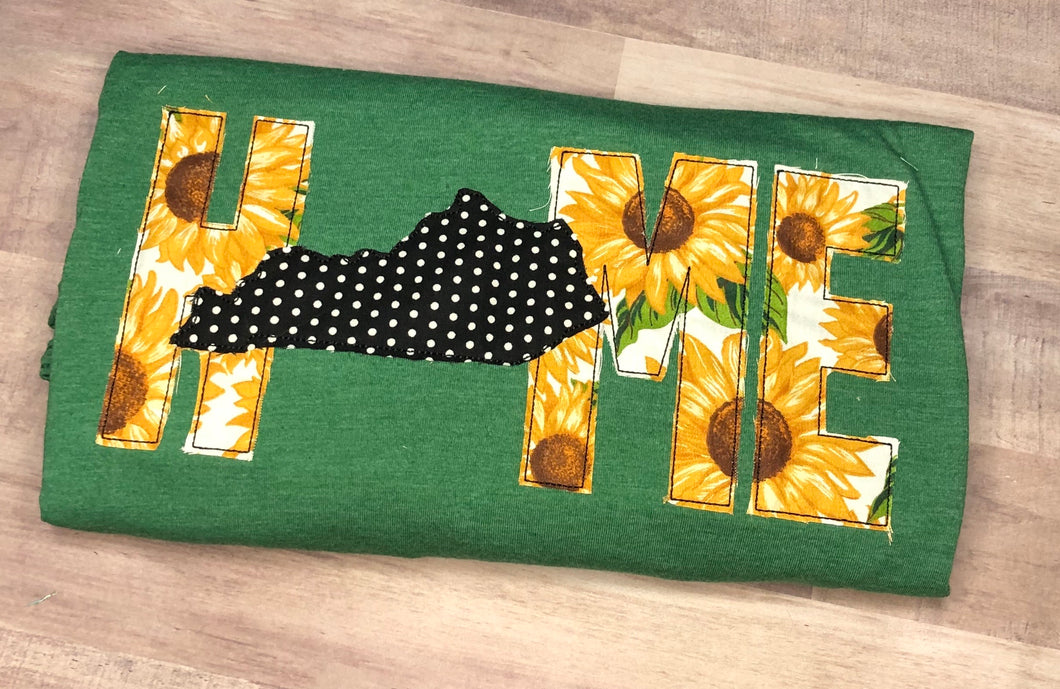 Sunflower Home Tee -Any State
