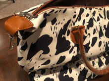 Black and White Cow Print Weekender