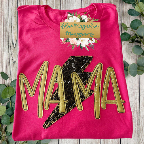 Mama Lightning Bolt Tee