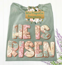 He is Risen Printed Puffy Tee