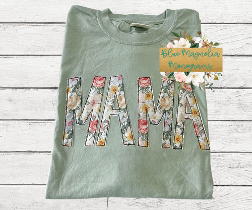 Vintage Floral Mama Tee