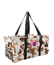 Cow Print Utility Tote -Large