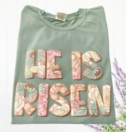 He is Risen Printed Puffy Tee Wholesale