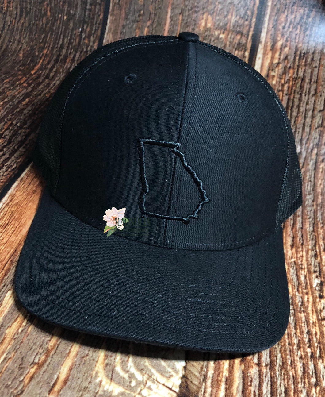 thumbnail image 2 of USA Made Embroidered Hat Snapback Hats For Men & Women Virginia State Map Va Embroidery Acrylic Flat Bill Baseball Cap Navy Design Only At Men's Clothing Store Casual Sport Cap 2 of 11