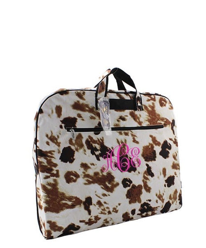 Cow Print Garment Bag